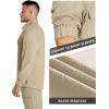 image:image33000ft Mens Long Sleeve Sun Protection Shirt UPF 50 UV Quick Dry Cooling Fishing Shirts for Travel Safari Camping HikingDark Khaki