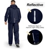 image:image33000ft Mens Rain Suit Packable Waterproof Lightweight Rain Gear for Golf Hiking Cycling 2 PiecesRain Jackets and PantsNavy
