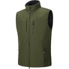 image:image33000ft Mens Lightweight Softshell Vest Outerwear Zip Up Fleece Lined Windproof Sleeveless Jacket for Golf Running HikingArmy Green