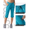 image:image33000ft Womens Golf Capri Pants 18 with Pockets Hiking Casual Quick Dry UPF 50 Lightweight Stretch CargoAquamarine