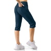 image:image33000ft Womens Golf Capri Pants 18 with Pockets Hiking Casual Quick Dry UPF 50 Lightweight Stretch CargoBluenew
