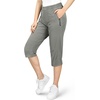 image:image33000ft Womens Golf Capri Pants 18 with Pockets Hiking Casual Quick Dry UPF 50 Lightweight Stretch CargoGreygreennew