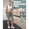image:image33000ft Womens Golf Capri Pants 18 with Pockets Hiking Casual Quick Dry UPF 50 Lightweight Stretch CargoGreygreennew