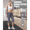 image:image33000ft Womens Golf Capri Pants 18 with Pockets Hiking Casual Quick Dry UPF 50 Lightweight Stretch CargoLight Greynew