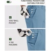 image:image33000ft Mens Golf Shorts 9 Dry Fit Stretch Golf Short UPF 50 Lightweight Flat Front Golf Shorts with PocketsBlue Ashes
