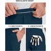 image:image33000ft Mens Golf Shorts 9 Dry Fit Stretch Golf Short UPF 50 Lightweight Flat Front Golf Shorts with PocketsCeramic Blue