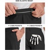 image:image33000ft Mens Golf Shorts 9 Dry Fit Stretch Golf Short UPF 50 Lightweight Flat Front Golf Shorts with PocketsDark Black