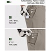 image:image33000ft Mens Golf Shorts 9 Dry Fit Stretch Golf Short UPF 50 Lightweight Flat Front Golf Shorts with PocketsFossil