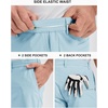 image:image33000ft Mens Golf Shorts 9 Dry Fit Stretch Golf Short UPF 50 Lightweight Flat Front Golf Shorts with PocketsLight Blue