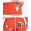 image:image33000ft Mens Golf Shorts 9 Dry Fit Stretch Golf Short UPF 50 Lightweight Flat Front Golf Shorts with PocketsOrange