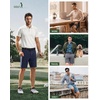 image:image33000ft Mens Golf Shorts 9 Dry Fit Stretch Golf Short UPF 50 Lightweight Flat Front Golf Shorts with PocketsRed