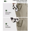 image:image33000ft Mens Golf Shorts 9 Dry Fit Stretch Golf Short UPF 50 Lightweight Flat Front Golf Shorts with PocketsTaupe