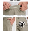 image:image33000ft Mens Golf Shorts 9 Dry Fit Stretch Golf Short UPF 50 Lightweight Flat Front Golf Shorts with PocketsTaupe