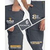 image:image33000ft Mens Hiking Pants Convertible Zip Off Lightweight Quick Dry Stretch UPF 50 Travel Fishing Pants Wind ProofGrey