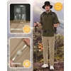 image:image33000ft Mens Hiking Pants Convertible Zip Off Lightweight Quick Dry Stretch UPF 50 Travel Fishing Pants Wind ProofLight Brown