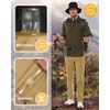 image:image33000ft Mens Hiking Pants Convertible Zip Off Lightweight Quick Dry Stretch UPF 50 Travel Fishing Pants Wind ProofSandy Brown