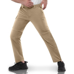 image:image33000ft Mens Hiking Pants Convertible Zip Off Lightweight Quick Dry Stretch UPF 50 Travel Fishing Pants Wind ProofLight Brown