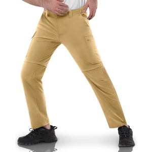 image:image33000ft Mens Hiking Pants Convertible Zip Off Lightweight Quick Dry Stretch UPF 50 Travel Fishing Pants Wind ProofSandy Brown