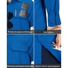 image:image33000ft Mens Long Sleeve Sun Protection Shirt UPF 50 UV Quick Dry Cooling Fishing Shirts for Travel Safari Camping HikingVivid Blue