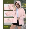 image:image33000ft Womens Rain Jacket Waterproof Lightweight Packable Raincoat with Hood for Golf Hiking Travel WindbreakerLight Pink